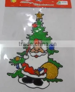2015 new products christmas window gel litter tree sticker