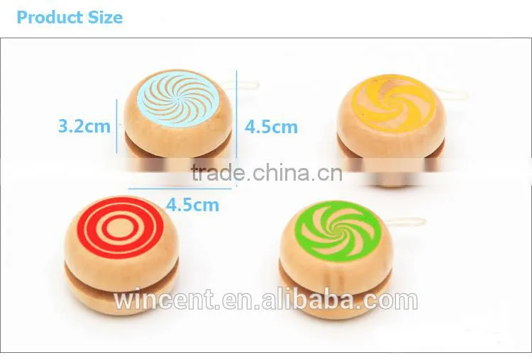 Personalized wooden painting yoyo toy