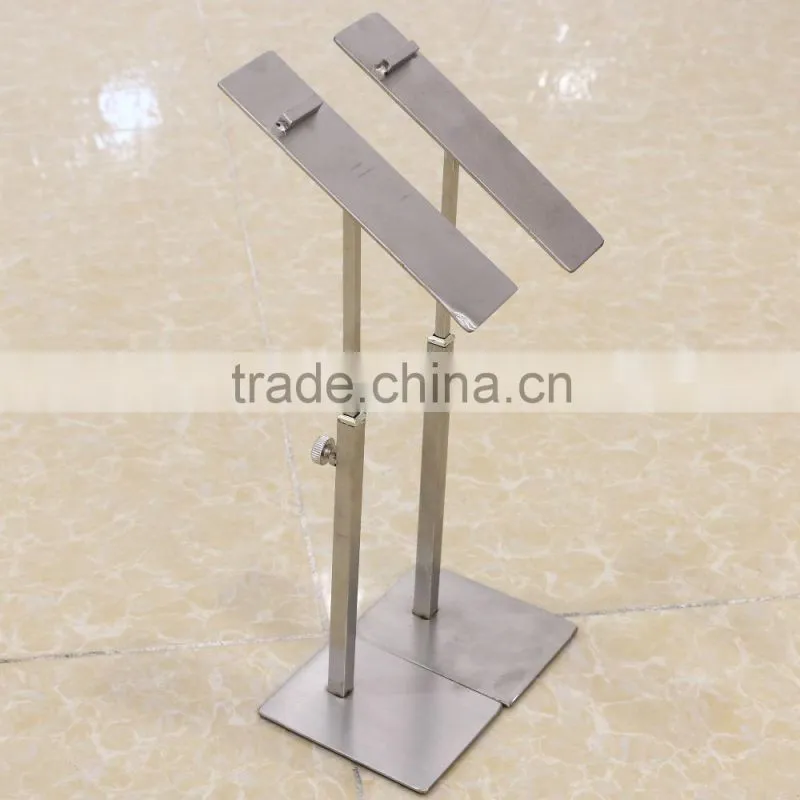 Portable adjust metal shoe store display racks
