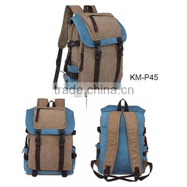 2015 China wholesale OEM 17 inch ourdoor laptop backpack canvas
