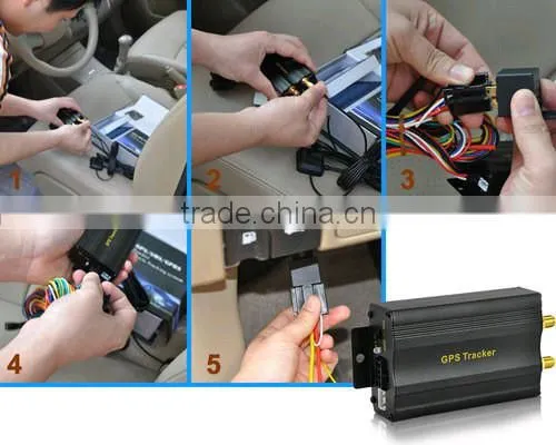 Tk103 Global Real Time Auto Car GPS Tracker Vehicle Tracking System Device GSM GPRS SMS 4 Bands - Movement Speed Alert