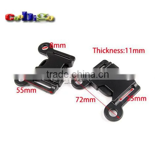 1" Webbing Woven Tape Sewing Side Release Buckle Plastic for Backpack Straps #FLC411-25B