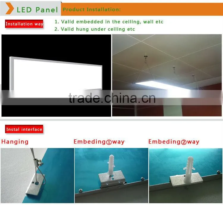 Toplight lighting high brightness shenzhen 48w 2'X2' flat led panel light