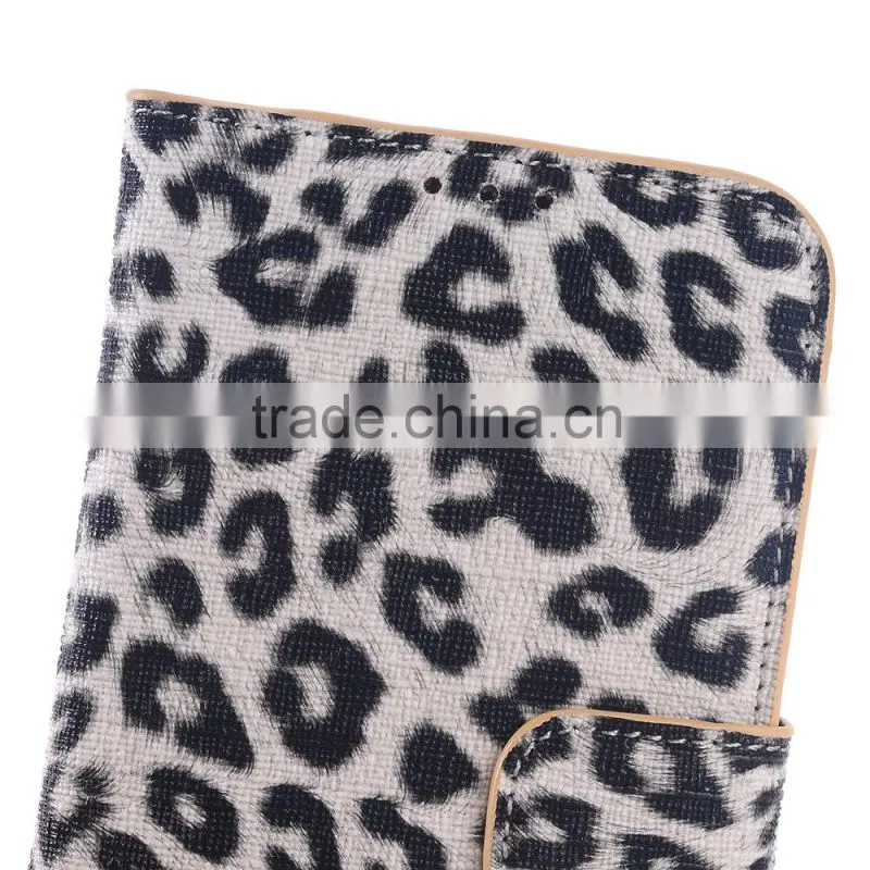 2015 the most fashionable mobile phone accessories, folio pattern PU leather grain flip style case for smart phone