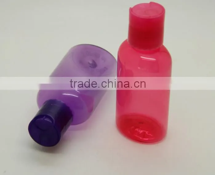90ml PET plastic cosmetic oval bottle