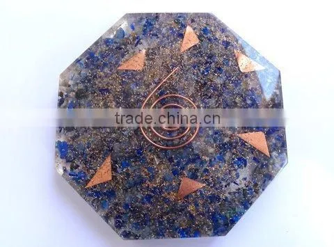 Amethyst Orgone Oval Usai Reiki Set : Orgonit Manufacture India