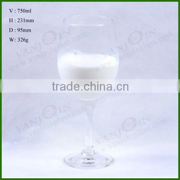 750ML Clear Glass Goblet