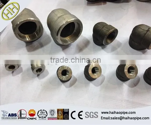 CHINA SUPPLY astm A105 carbon steel 90 degree socket weld forged pipe fittings elbow