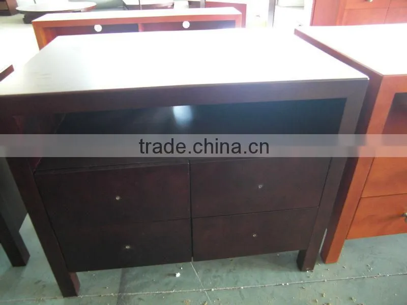 different size and different color wooden TV table for hotel furniture