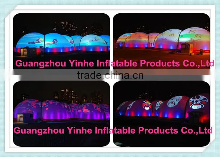 inflatable tent, inflatable projection dome tent, inflatable planetarium dome tent