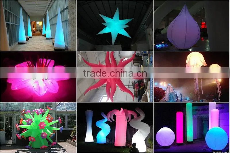 inflatable cone with led light,inflatable led column,led illuminated inflatables