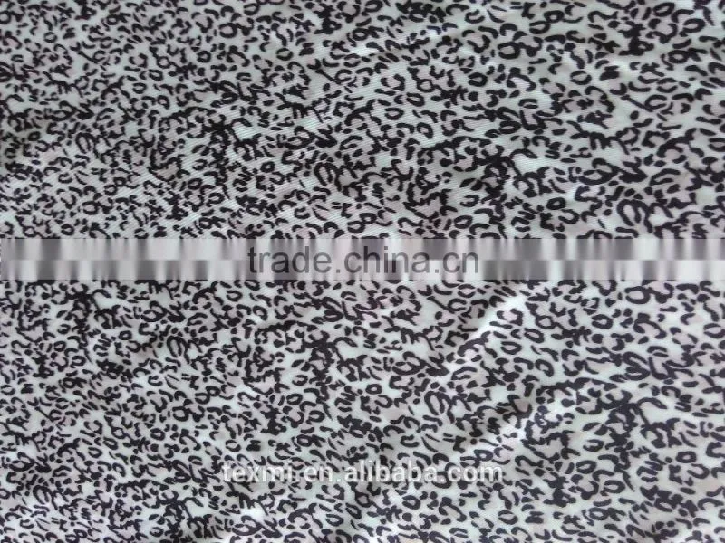 woollen printing fabrics-leopard print