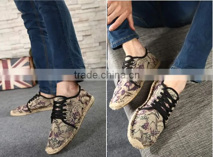 mens espadrille shoes , tide up canvas espadrilles,espadrilles stock,espadrilles shoes men