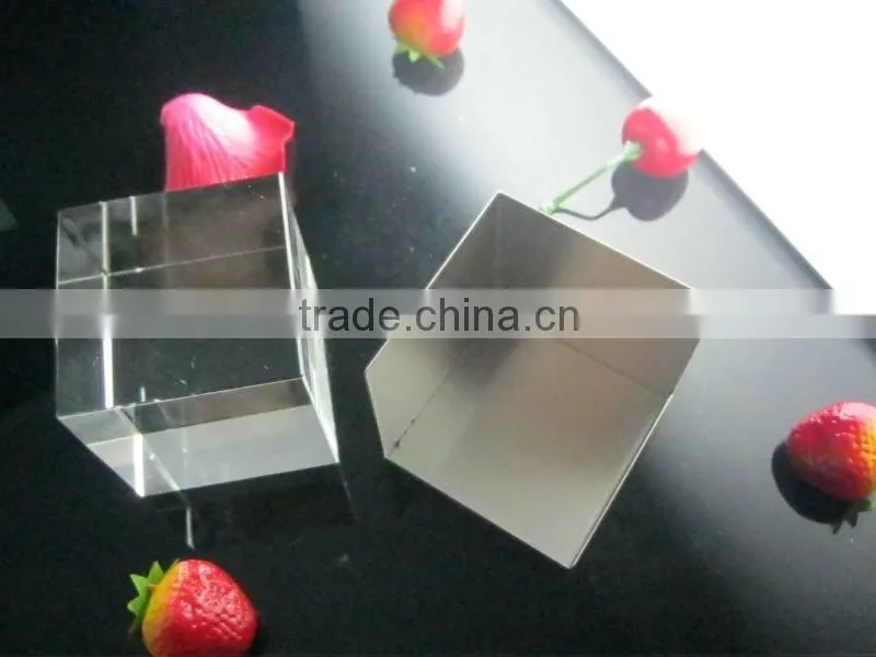 Etched Crystal Glass Cube/Crystal Gifts