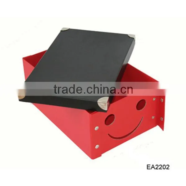 Decorative storage boxes with lid, custom size home storage box