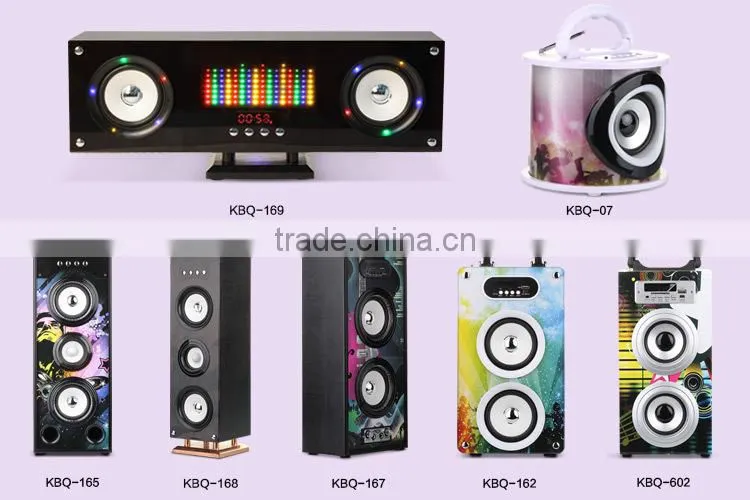 Bluetooth Portable karaoke speaker system with USB FM Radio
