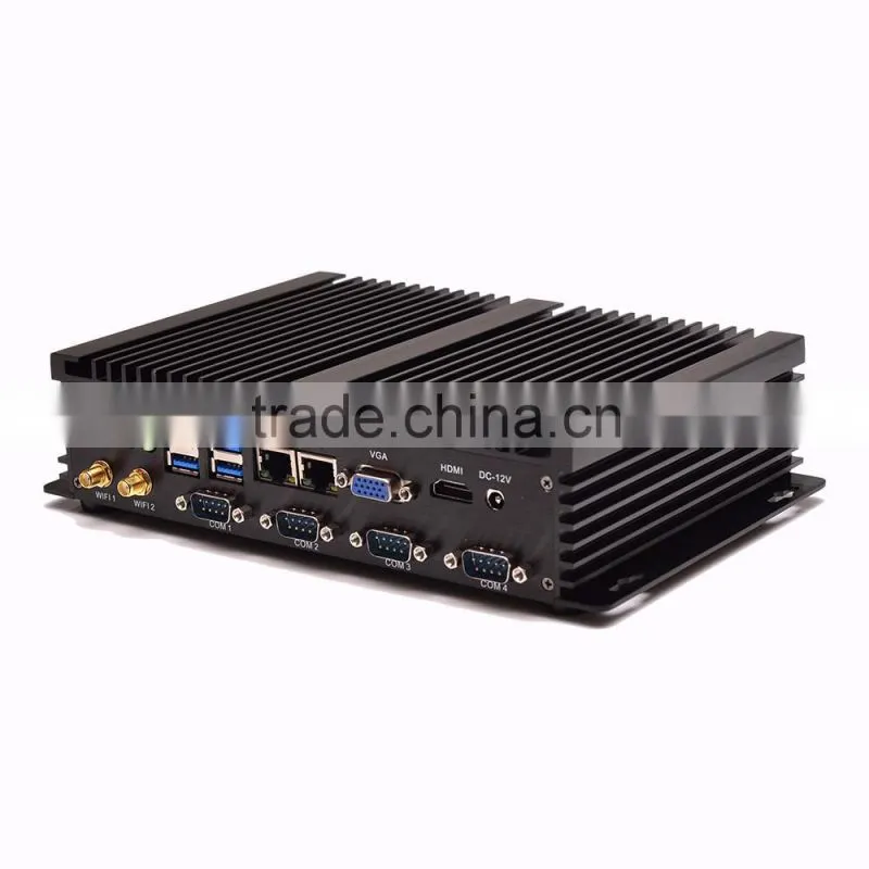 mini computers i3 Tobshiba Fanless Mini PC with Intel dual Core i3 4010u 1.7G Intel HD4K resolution 2*MSATA+SATA