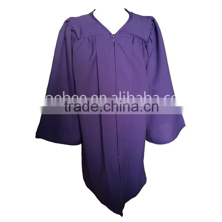 Matte high quality children graduation gown for kids