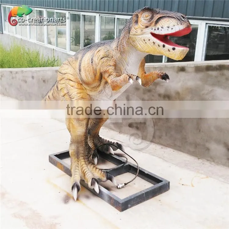 Real life-size robotic t rex dinosaur