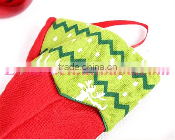 Christmas gift bag large flannelette christmas stockings wholesale