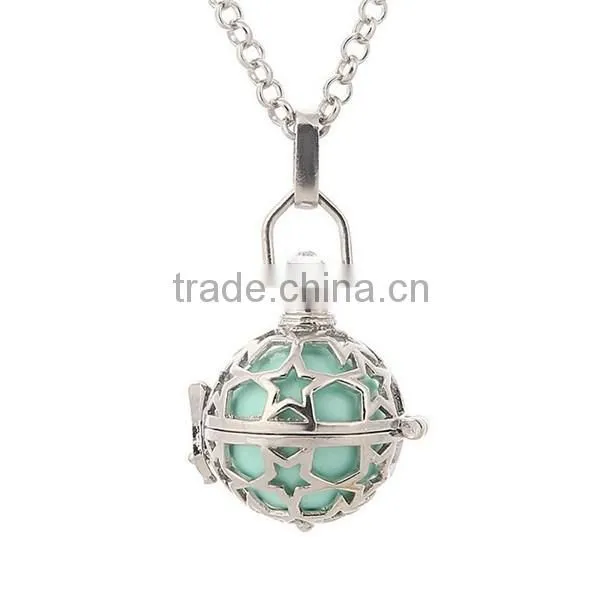 Vintage essential oil diffuser necklace pendant jewelry