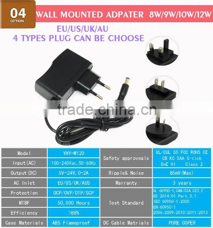 12V 5A YHY-12005000 230v dc power supply