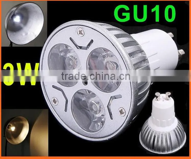 85-265V 3W G5.3 GU10 Warm White/White LED Lamp Bulb Spotlight LED Spot light
