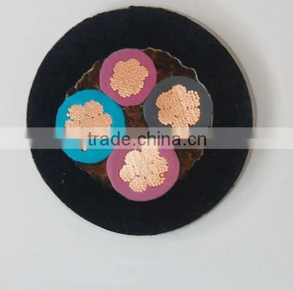 Non-Flexible Multi Cores copper Round 4*16mm Crane Cable,power cable for crane