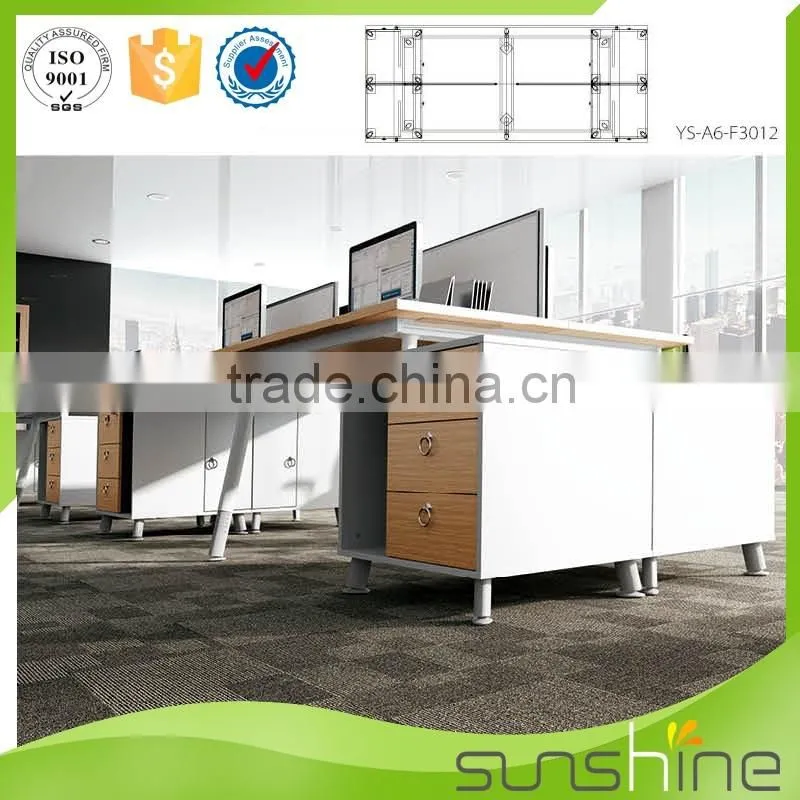 KB-SW05 Top Quality Office Furniture/Customized Office Desk 4 person workstation frame workstation