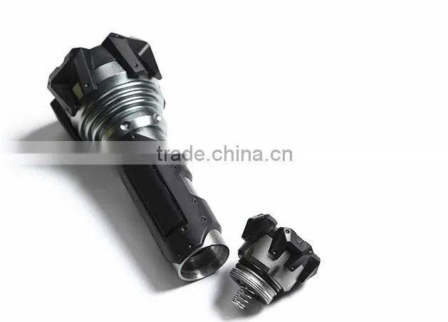 Strong light led rubber flashlight
