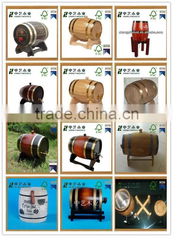 China manufacture antique wooden keg holder handmade keg stacker