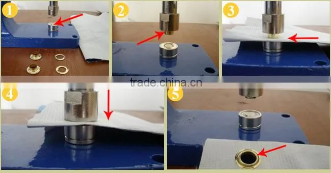 Eyelet Hand Press Grommet Machine Tool for Banner Including One Mold