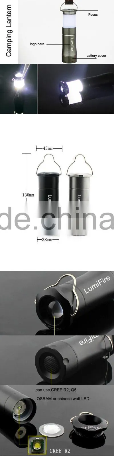 S280 3AAA Dry Battery Source Camping light small led camping lantern