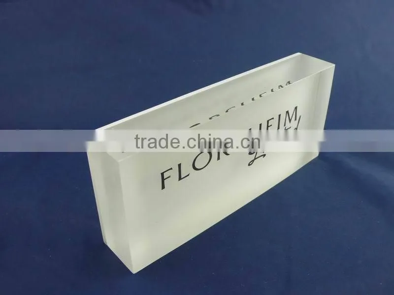 acrylic logo block with printing/engraving