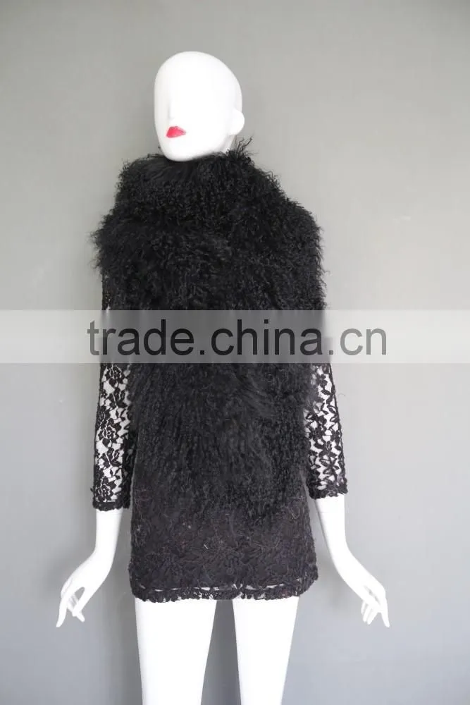Big fur tibet lamb scarf colorful scarf warm winter scarf long fur scarf for 2016 winter fashion