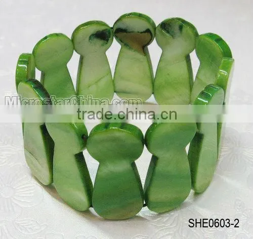 Fashion jewerly natural pure color shell bracelet
