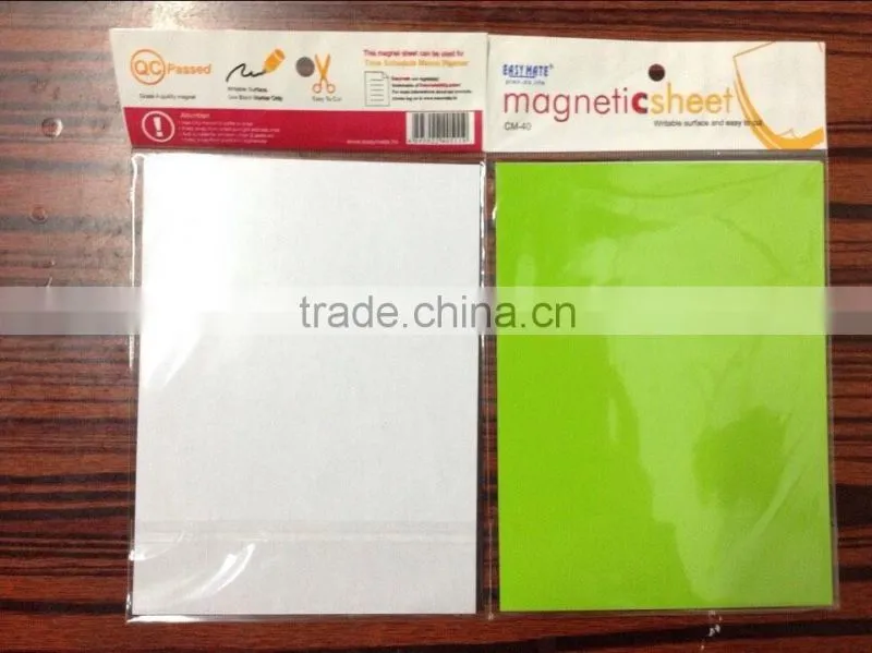 pp colorful magnet sheet/magnetic label /magnetic tag , can be write on and wipe off
