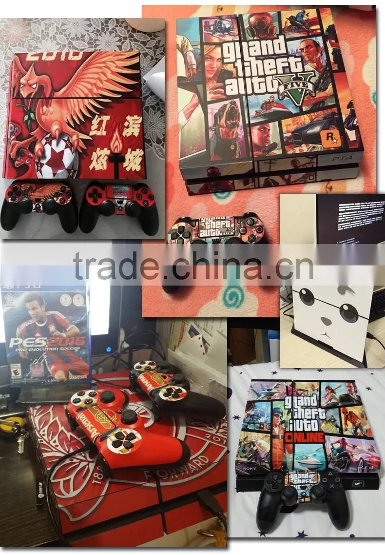 2016 Factory Origin Game Console Skin Sticker Protective Decals for Ps4 Controllers Customized Design Protective Decal