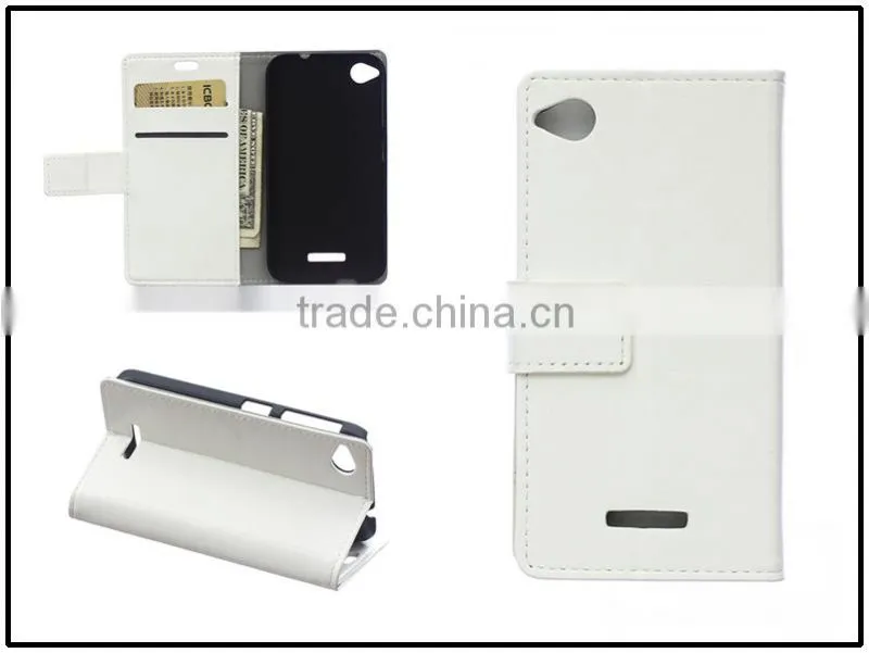 Wholesale color crazy horse pu lether case for htc 320/526/728/828/one A9 support adjustable stand function wallet case