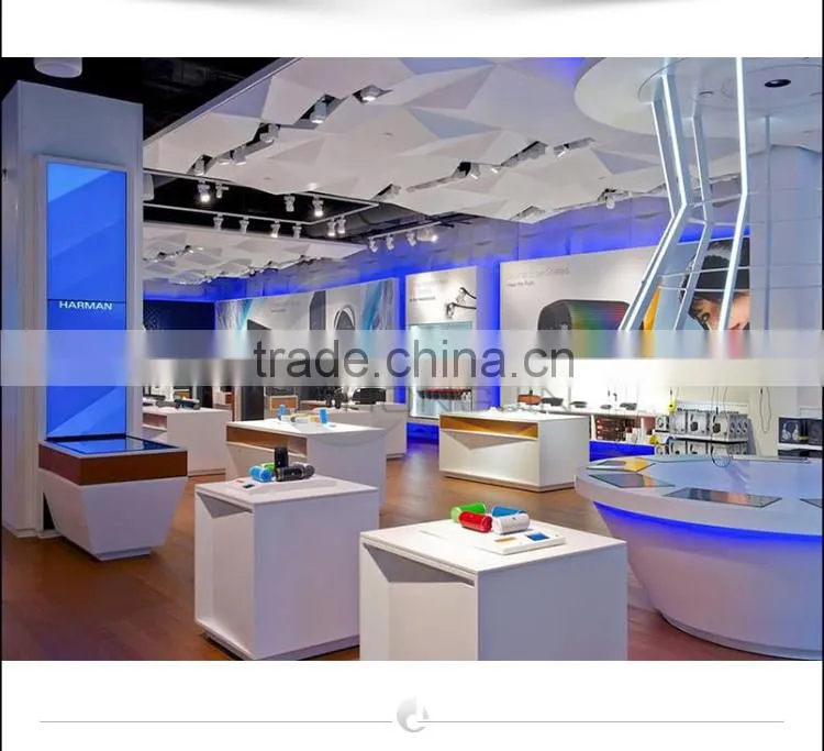 Hongjin MDF Loudspeaker Retail Store Display Stand