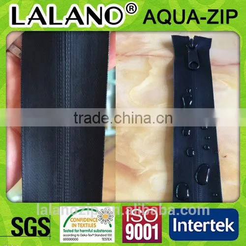 hotmelt welded splashwaterproof TPU-coated #8 nylon zipper chain for trolley bags and suitcase