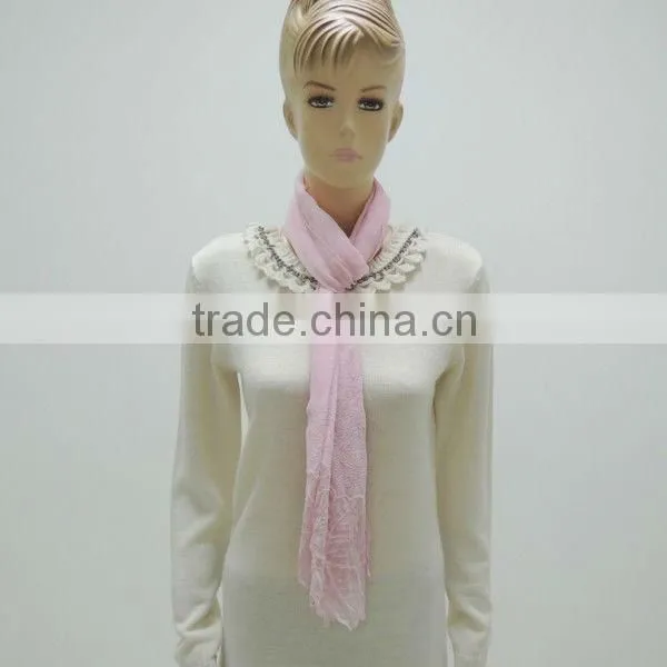 TYS-011 100% Pink Silk Scarf
