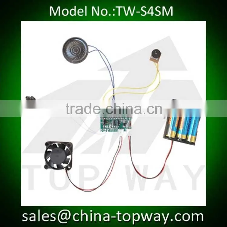 Motion sensor sound module with USB for sound downloading
