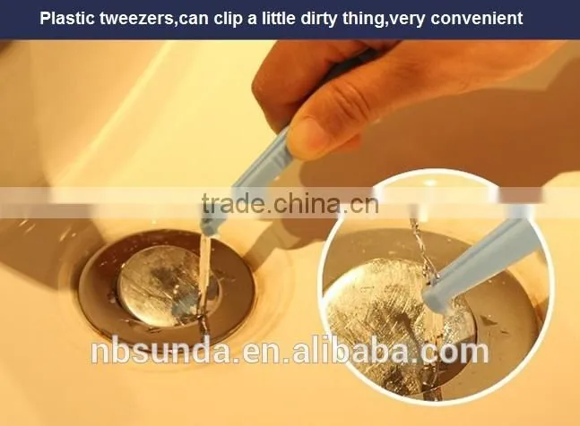 Multi-function plastic brush with plastic tweezer wholesale