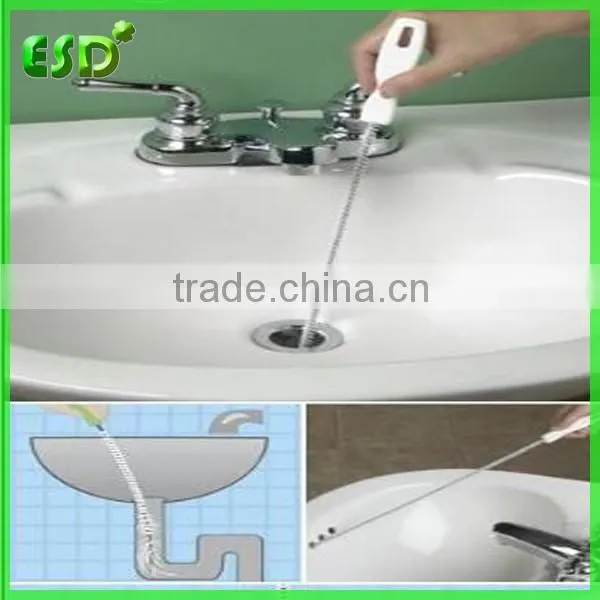 ESD White Long Handle Nylon Pipe and Drain Brush