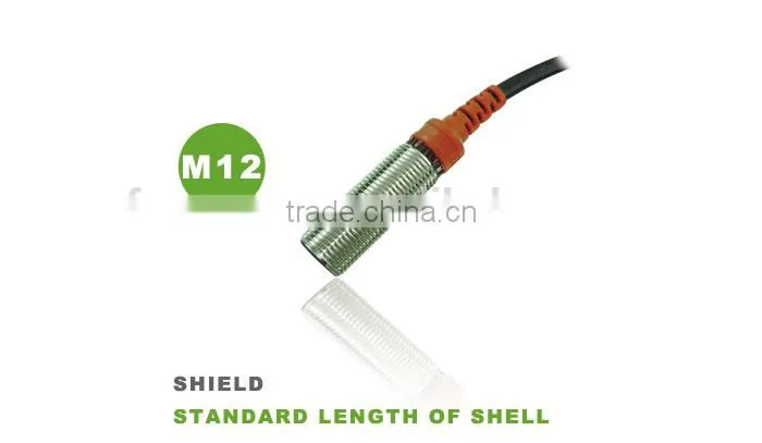 F3C Series M12 Inductive Sensors, Cylinder Shape Inductance Sensor, PNP/NPN, Flush/Non-flush