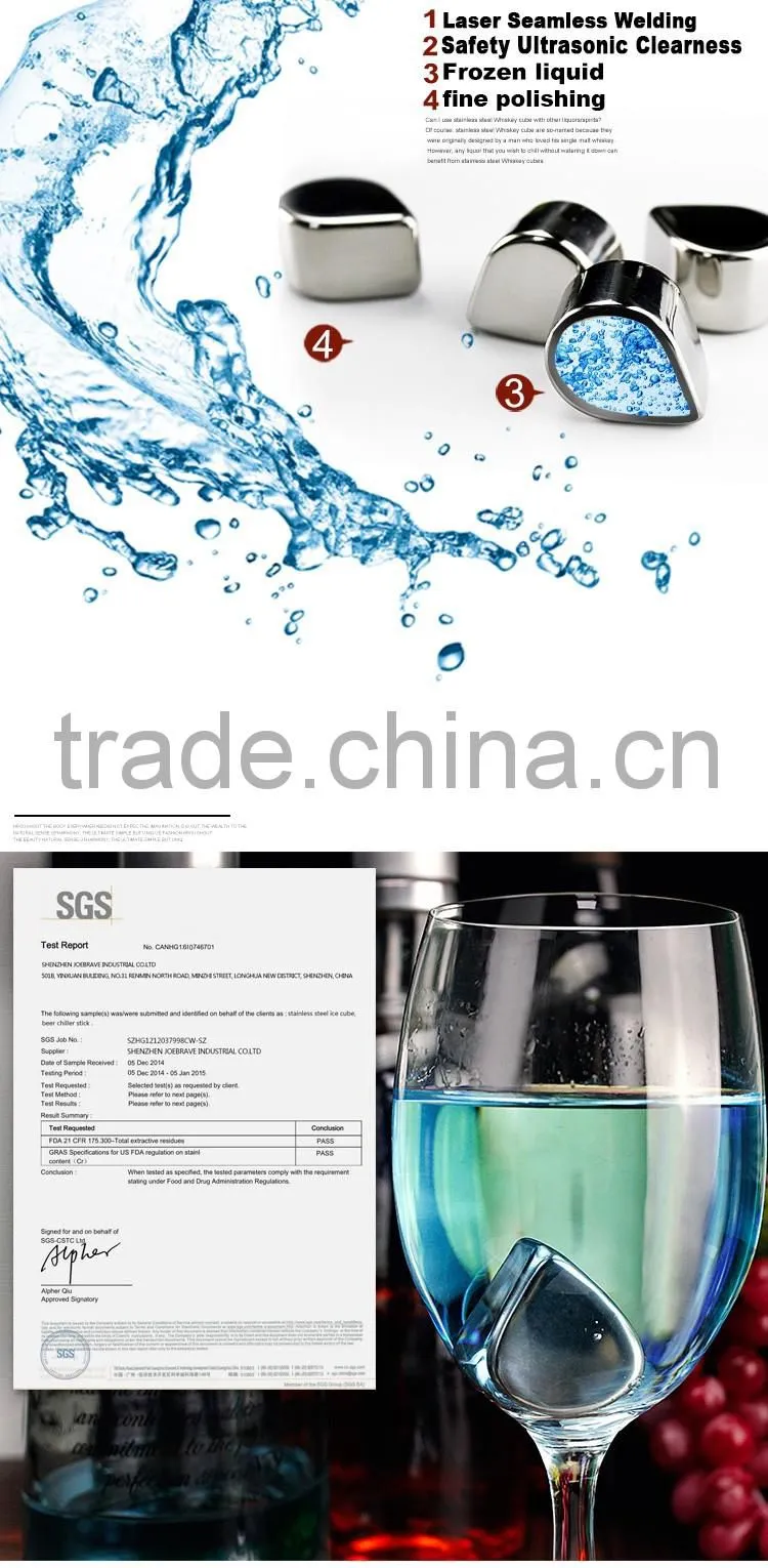 Raindrop Stainless Steel Whiskey stones, Ice Cubes,reusable Ice Cubes,Chilling Wine Ice Cubes