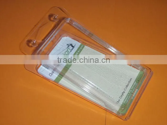 Customize clamshell with insert card