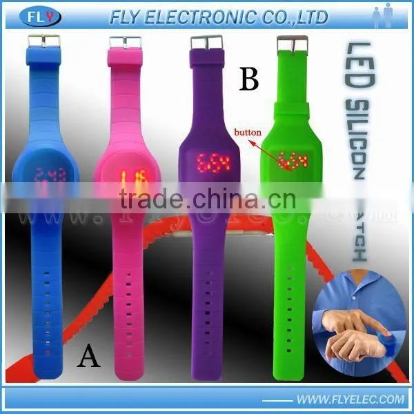 Silicone Pedometer Watch