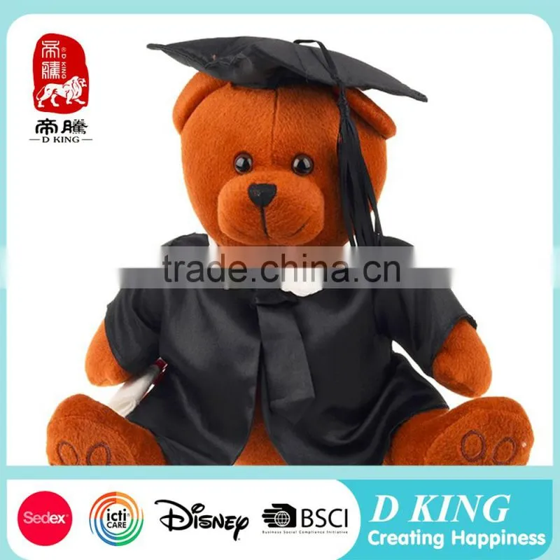 2016 Factory new products stuffed plush toy graduation teddy bear